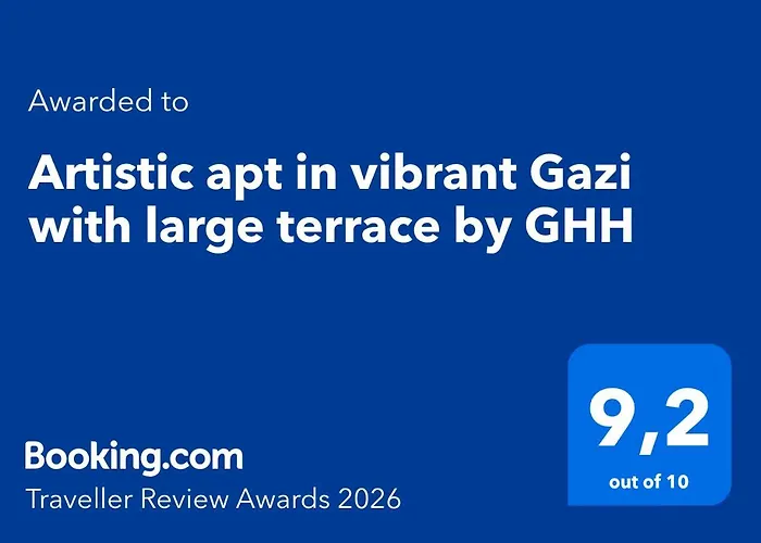 Artistic Apt In Vibrant Gazi With Large Terrace By Ghh